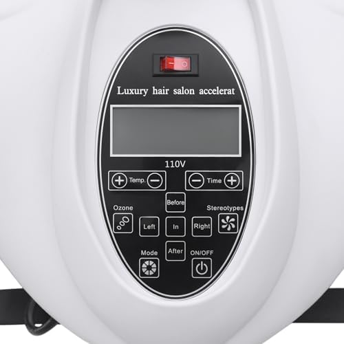 Wall Mount Hair Dryer, 1500W Professional Hooded Hair Dryer with 360°Rotatable Boom, Adjustable Time & Temperature Hairdressing Dryer, Multi-Functional Beauty Salon Equipment for Barber Shops - Image 5