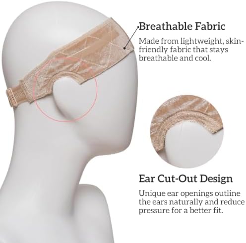 Cospack Wig Grip Band Women: Silicone Band with Lace Part & Ear Cutouts - Image 3