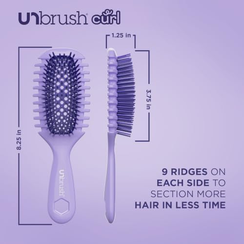FHI Heat UNbrush Curl Detangling Brush for use on Wet Hair Only - Image 7