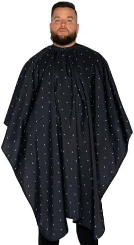 Barber Strong The Barber Cape Haircut Cover for Men, Hair Repelling and Static-Reducing Material, Water Resistant Fabric by BarberStrong