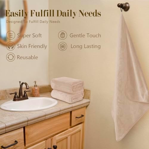 Orighty Bath Towels, Soft Feel Bath Towel, 4 Pack (27'' x 54'') - Image 3