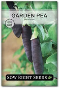Sow Right Seeds - Desiree Pea Seed for Planting Outdoor Purple Snap Peas by SowRightSeeds