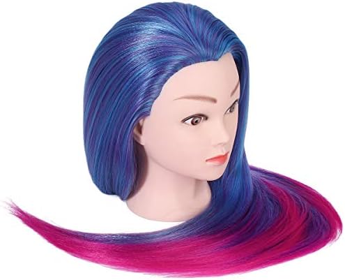 Mannequin Head with Hair, TopDirect 29" 100% Synthetic Fiber Training Head Manikin Cosmetology Hair Doll Head Styling Hairdressing Training Braiding Practice Heads with Clamp Holder and Tools - Image 5
