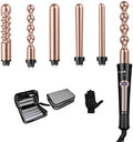 Curling Iron, Curling Wand Set (Classic Rose Gold, Curling Iron (0.35" -1.25")) by USHOW