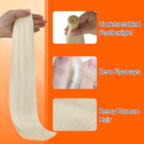 Full Shine Genius Weft Hand Tied Hair Extensions for Women 14 Inch 50g - Image 3