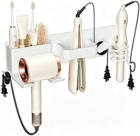 No-Drill Hair Dryer Holder Wall Mount for Bathroom by ZHENGLIAN
