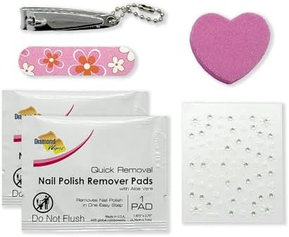 Bonks GoGo Kit - Nail Care Kit for Women and Teens - Portable Manicure Set with Mini Nail Files, Nail Clippers, Buffer, and Remover - Compact & Stylish Travel Essential - Image 3