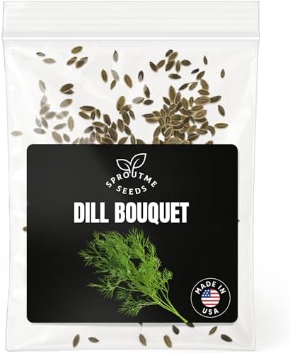 SproutMe Dill Bouquet 200+ Seeds for Planting, Non-GMO Heirloom Herb by SproutMeSeeds