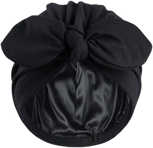 Ababalaya Satin Lined Beanies for Women Chemo Headwear Sleep Cap by Ababalaya