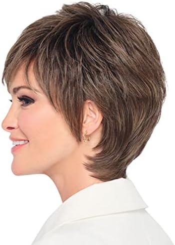 Raquel Welch Fierce And Focused Hand Tied Short Bob Wig by Hairuwear, Average Size Cap, RL8/12SS Iced Mocha - Image 4