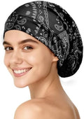 YFONG Silk Lined Bonnet for Sleeping Women Men, 22 Momme Mulberry Sleep Cap by YFONG