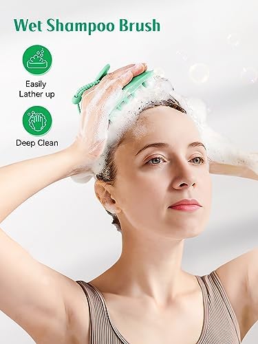 HEETA Silicone Scalp Massager Hair Scrubber Shampoo Brush for Hair Growth - Image 5