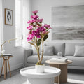 3FT Artificial Magnolia Tree with Pot, Faux Flower Tree with Pink Magnolia Blooms and Green Leaves, Potted Artificial Plant for Living Room, Bedroom, Office, Entryway, Store, Home Dector by GaoMon
