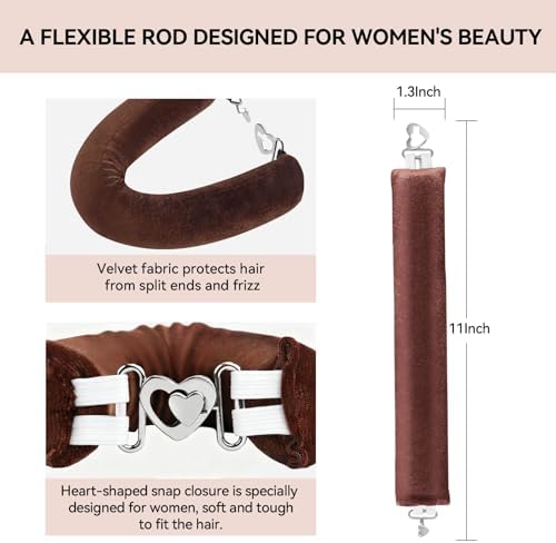 Heatless Curls Overnight Hair Care Set - Jumbo Velvet Hair Curlers - Image 2