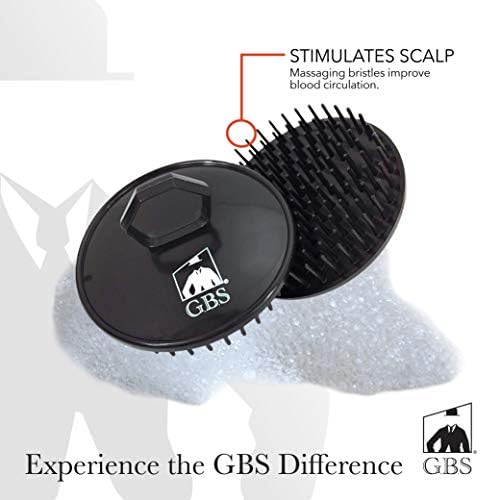 G.B.S Easy to Hold Hair Scalp Shampoo Brush Scrubber, 4 Black, 4 Red, Pack of 8 - Image 5