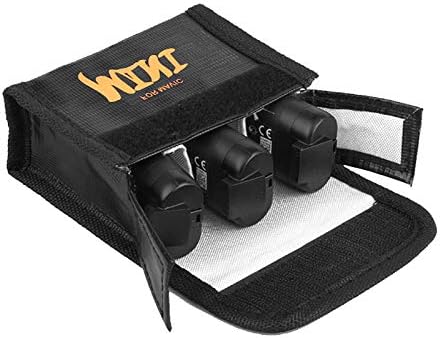 Micro Traders Battery Safe Bag Storage Sack Pouch Fireproof Explosion-Proof Charge Protective Guard for 3Pc Li-po Battery Protection Compatible with DJI Mavic Mini - Image 2