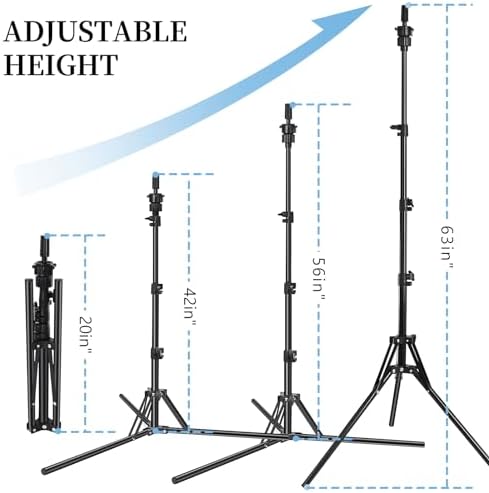 63in Wig Mannequin Stand with 23In Head Canvas for Wig Making Train Display - Image 3