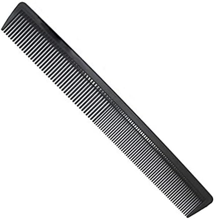 AFT90 Carbon Fiber Cutting Comb, Professional 8.15” Styling Comb, Hairdressing Comb For All Hair Types, Fine and Wide Tooth Hair Barber Comb by AFT90