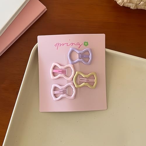 (36 Pcs) Super Cute Girls Hairpin, Mini Size Candy Color Butterfly Floral Flower Bowknot Star Hairpin Baby Girl Hair Clips Decoration Salon Hairstyle Hairdressing for Little Kids or Doll-Mix 1 - Image 5