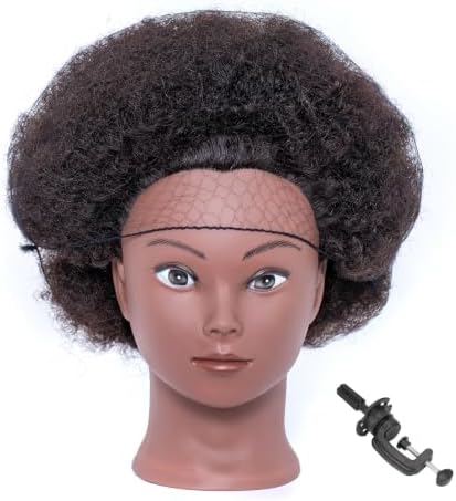 100% Mannequin Head Human Hair Doll Head for Hair Styling kids by Unknown