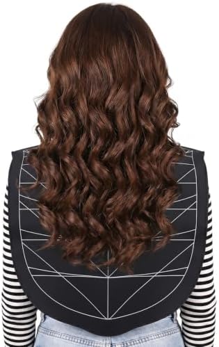yarlung Hair Cutting Collar Silicone Salon Hair Cutting Guide Cape, Black - Image 7