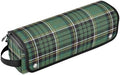 Tartan Buffalo Plaid Verdant Hair Tools Travel Bag Travel Organizer Pouch with Heat Resistant Mat Portable Carrying Case for Hair Dryer Curling Iron Flat Irons by PJXTH