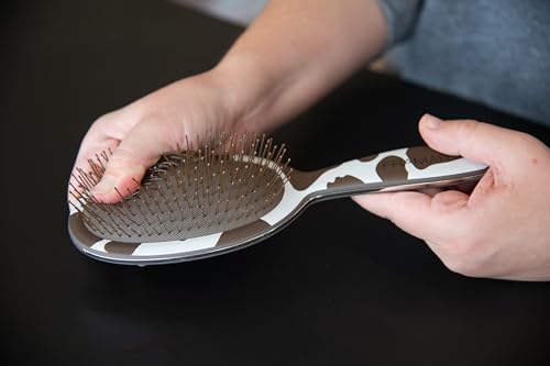 FRAMAR Cow Print Hair Brush Detangler, Detangling Hairbrush For Women - Image 5