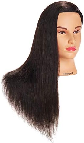 Hairingrid Mannequin Head 20"-22" 100% Human Hair Training Manikin Head - Image 2