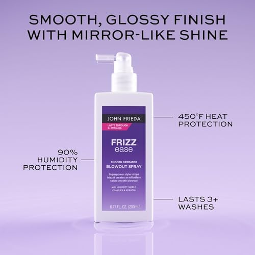 John Frieda Frizz Ease Smooth Operator Heat Protectant Spray, 6.77 fl oz - Image 3