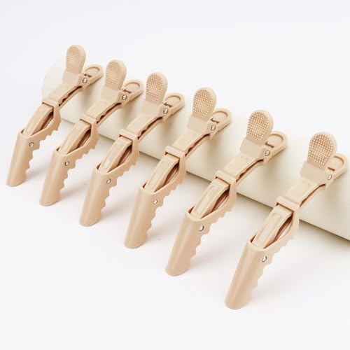 24 Pack Alligator Hair Clips, Professional Clips for Hair Sectioning, Hair Styling Accessories for Women Men Girls Teens，Khaki - Image 7