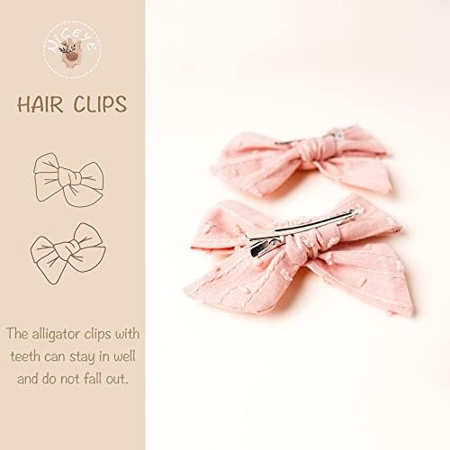 Niceye 24 Pack Baby Hair Bows for Girls, Toddler Hair Clips in Paris - Image 3