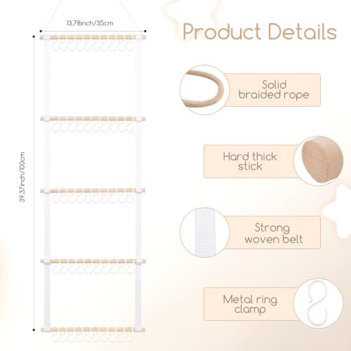 POVETIRE Headband Holder Bow Organizer for Girls, Baby Head Bands Storage - Image 3