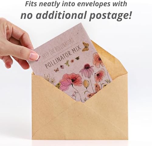Bentley Pollinator Mix - Pre-Filled, Non-GMO, Non-Coated Butterfly Packets - 25 Annual Wildflower Seeds - Perfect Eco-Friendly Gift - Image 3