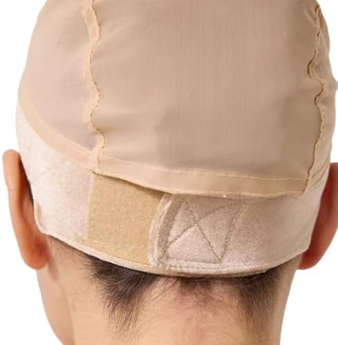 Lace Wig Grip Band Caps Velvet Adjustable Wig Grip Cap For Glueless And Part for Seamless Transition,2 in 1 Grip Band Non Slip Wig Cap for Lace Wigs(Nude, S) - Image 5