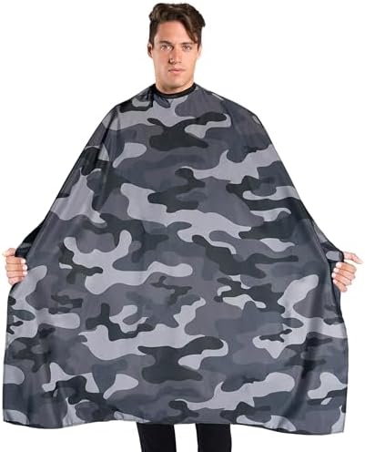 BD Barber Cape - Snap Closure, Water-Resistant, Lightweight Polyester, 45"x65", Professional Coverage for Cutting and Styling by BettyDain