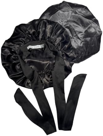 Men’s Non Slip Satin Bonnet – Silk Sleep Cap for Curly Hair, Locs, Braids & Waves with Adjustable Tie Band by Unknown