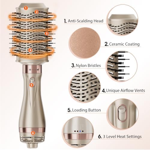 Nicebay Hair Dryer Brush & Multi-Styler Blow Dryer Brush - Image 2