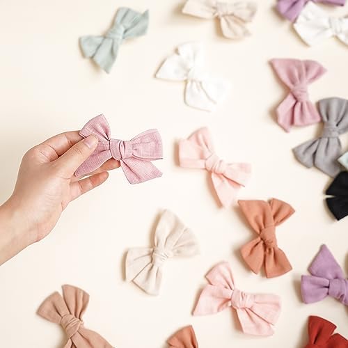 Niceye 24 Pack Baby Hair Bows for Girls, Toddler Hair Clips in Paris - Image 4