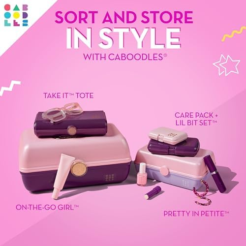 Caboodles On-the-go girl cosmetic organizer, Bubblegum Marble - Image 6