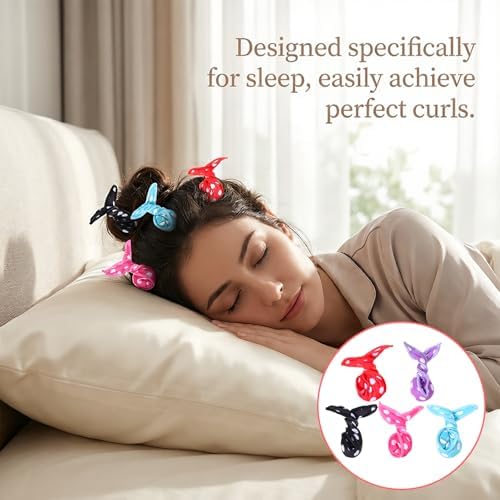 15 Pcs Hair Curler Rollers Soft Satin Sponge Rollers DIY Night Sleep Foam Hair Styling Tools Flexible Pillow Sponge Curlers for Women Tousle Hairstyle No Heat Heatless - Image 6