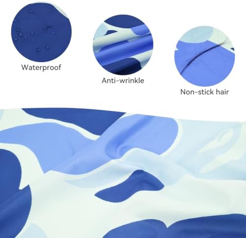 Professional Hair Cutting Cape Waterproof Barber Cape for Men Polyester Hair Styling Cape with Elastic Neckline - Image 3