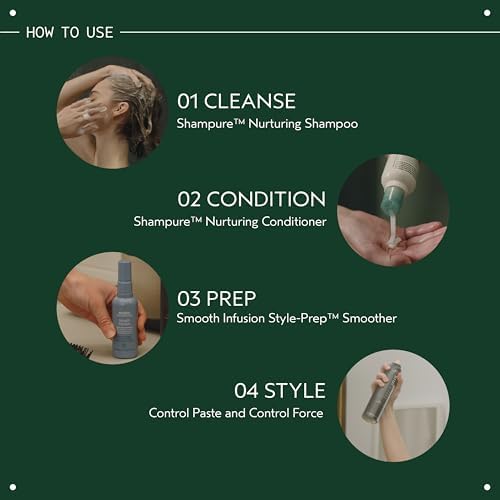Aveda Smooth Infusion Style-Prep Smoother | Leave-In Anti-Frizz Serum | 72-Hour Frizz Defense & Frizz Control | Heat Protectant | 98% Naturally Derived* - Image 6