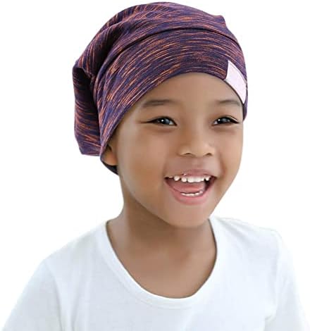 Kids Beanie Sleep Hats Bonnet for Child Curly Frizzy Hair Daily - Image 6