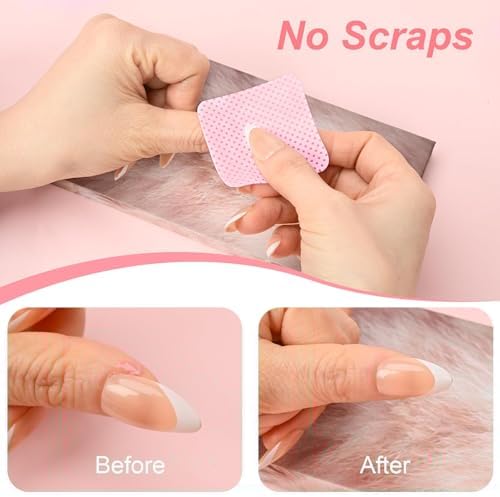 Lint Free Nail Wipes, 540PCS Nail Supplies Nail Polish Remover Wipes - Image 6