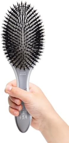 Olivia Garden Ceramic + Ion Supreme Styler Cushion Paddle Brush - Boar & Ionic for Shine, Frizz Control & Smoother Hair - Image 2