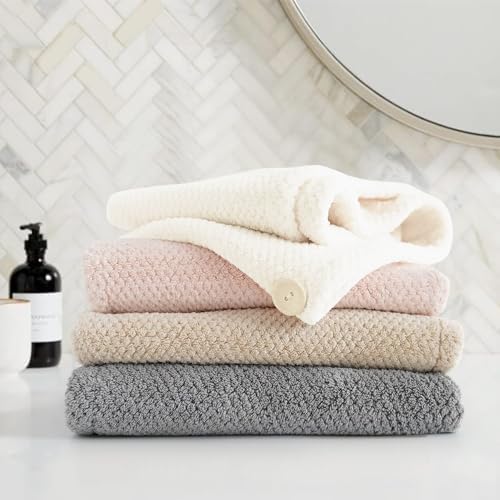 ROLSHOL 4 Pack Extra Large Microfiber Hair Towel Wraps for Women - Image 7