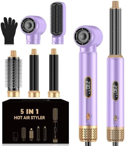 5 in 1 Blow Dryer Brush, Upgrade Hair Dryer Brush Set Multifunctional by OKWRAP