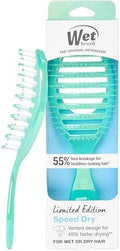 Wet Brush Speed Dry Hair Brush, Blow Dry Safe Bristles & Vented Design For Faster Drying Time, Ergonomic Handle, Reduces Breakage & Detangles All Hair Types, Limited Edition Prismatic Glow Green by WetBrush