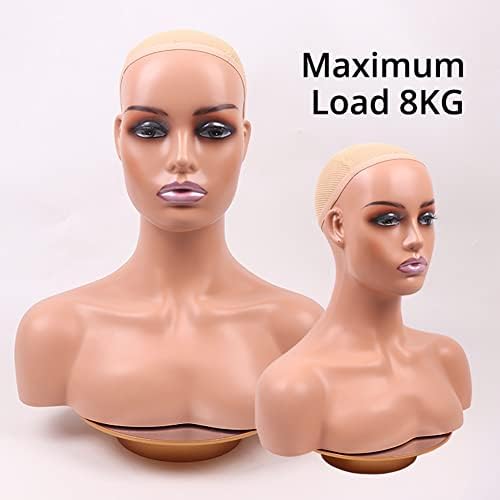 Motorized Rotating Display Stand - 25CM/8KG 360 Electronic Turntable for Mannequin Head & Wigs, 16''x14.5'' in, 25.6 Ounce - Image 3