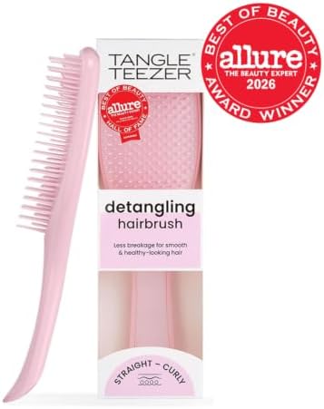 Tangle Teezer Ultimate Detangler Brush, Straight to Wavy, Millennial Pink - Image 2